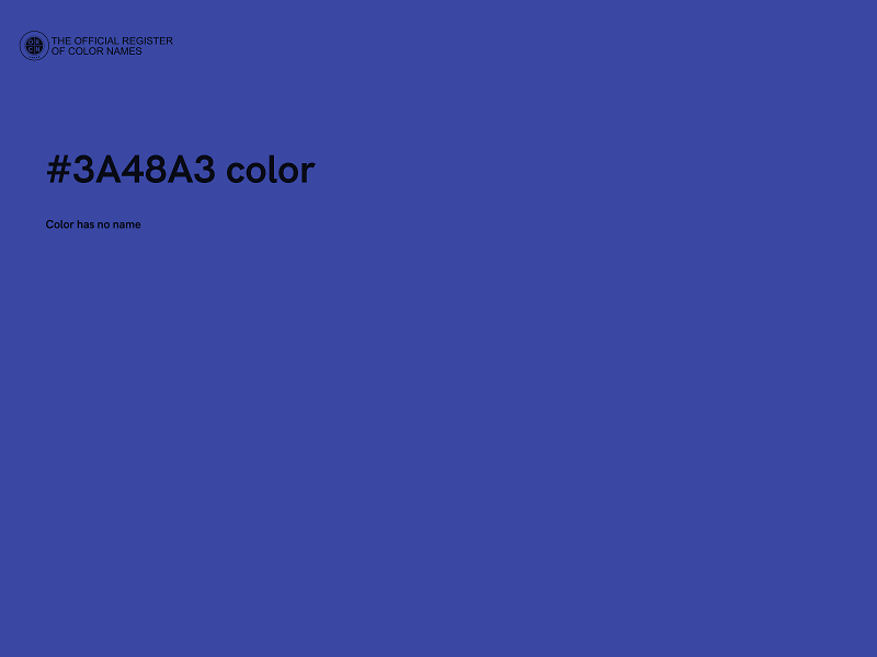 #3A48A3 color image