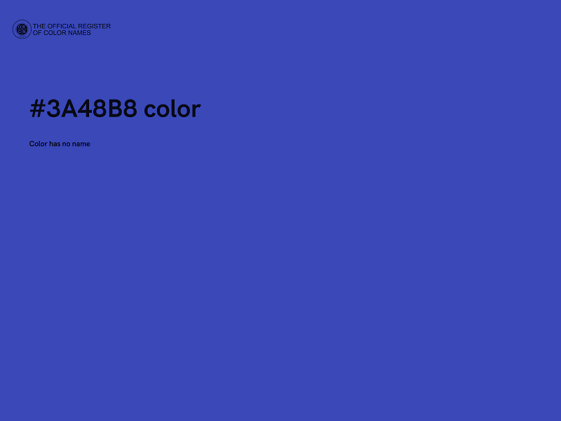 #3A48B8 color image