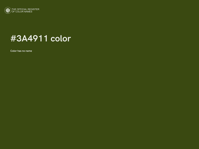 #3A4911 color image