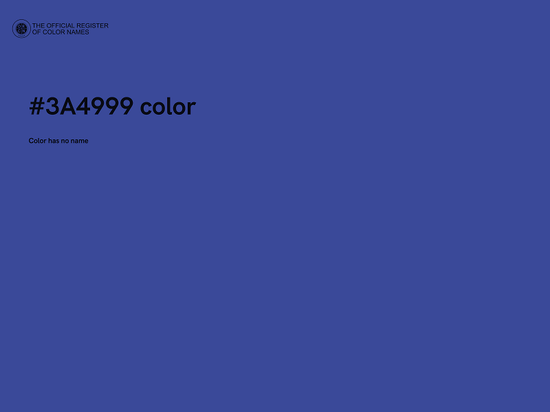 #3A4999 color image