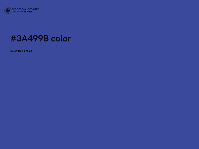 #3A499B color image