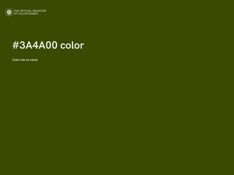 #3A4A00 color image
