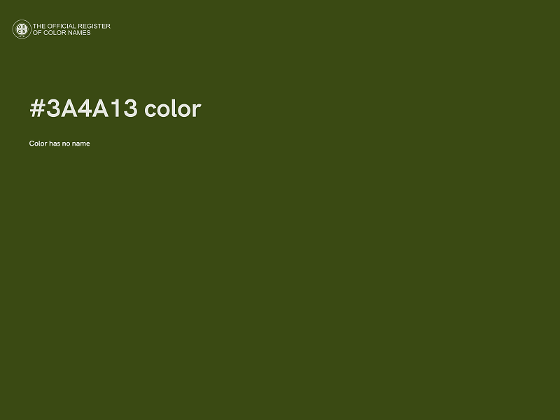 #3A4A13 color image