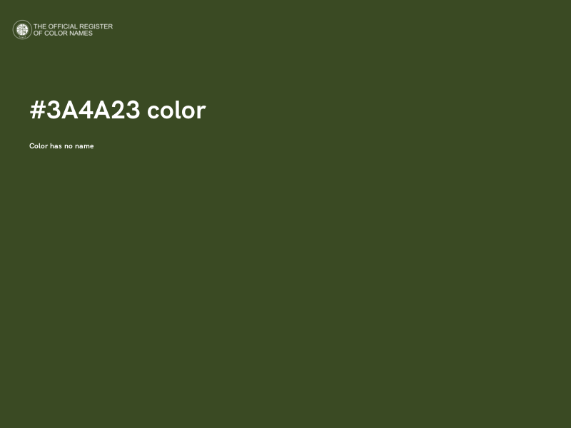 #3A4A23 color image