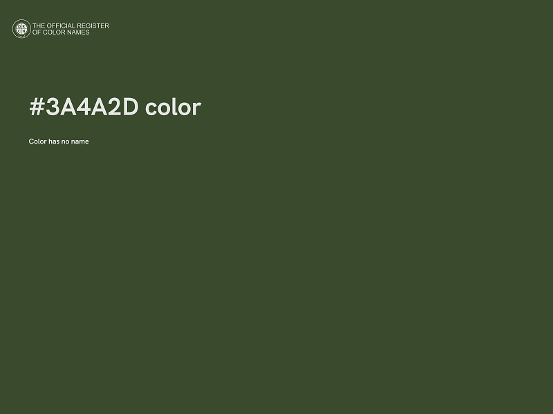 #3A4A2D color image