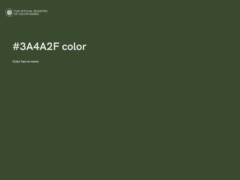 #3A4A2F color image