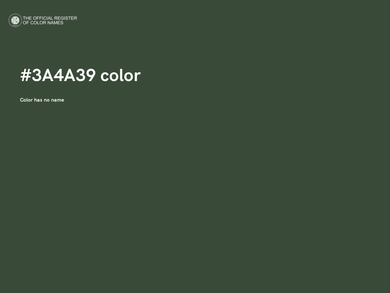 #3A4A39 color image