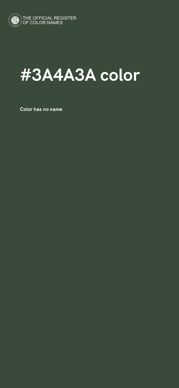 #3A4A3A color image