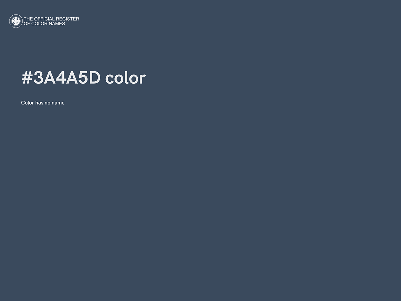 #3A4A5D color image