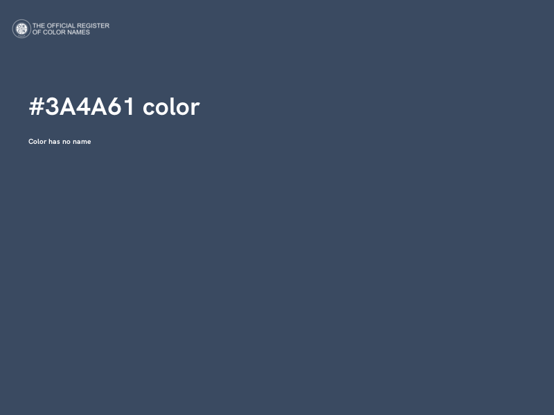 #3A4A61 color image