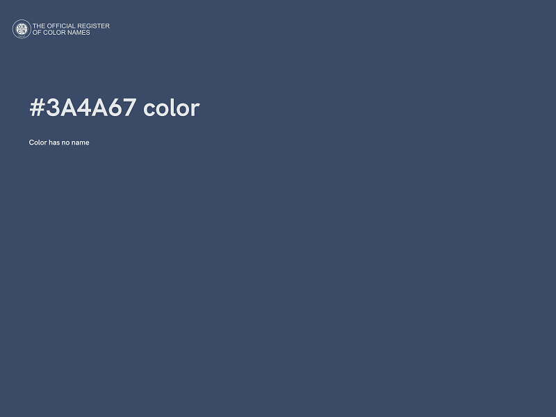#3A4A67 color image