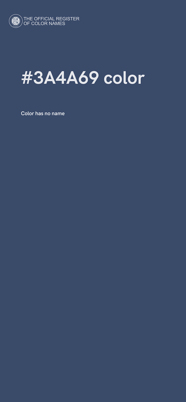 #3A4A69 color image