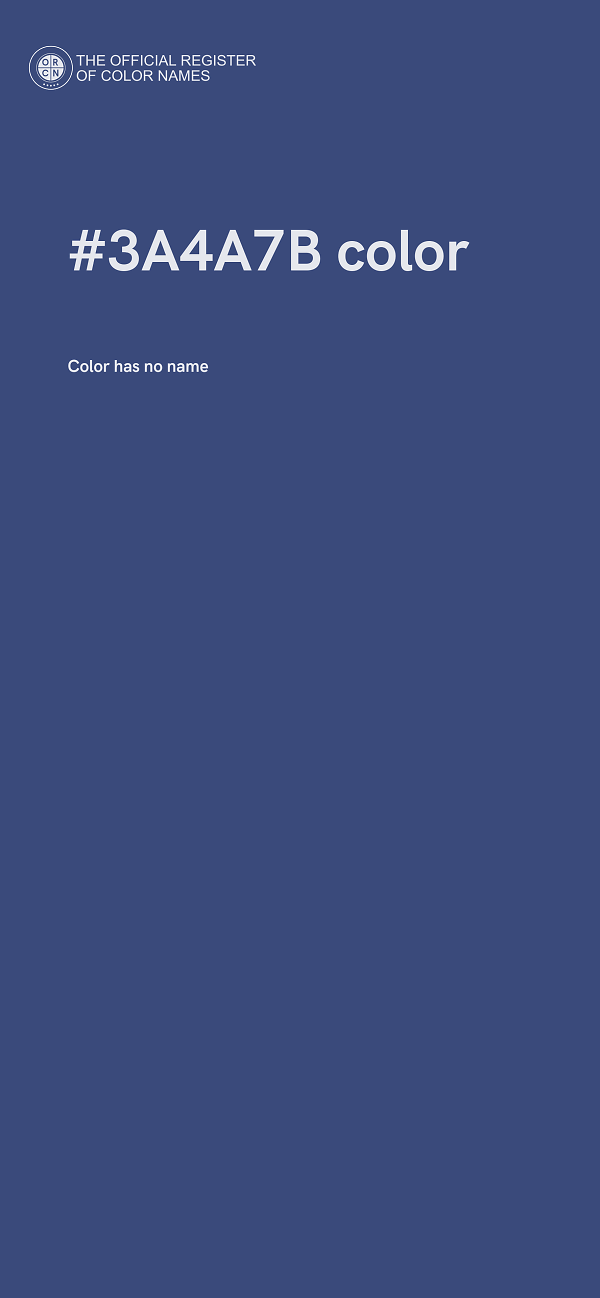 #3A4A7B color image