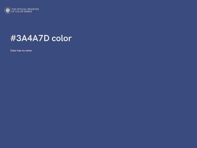 #3A4A7D color image