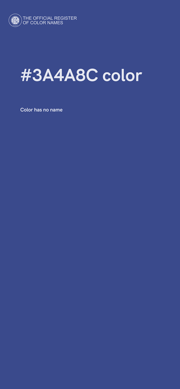 #3A4A8C color image