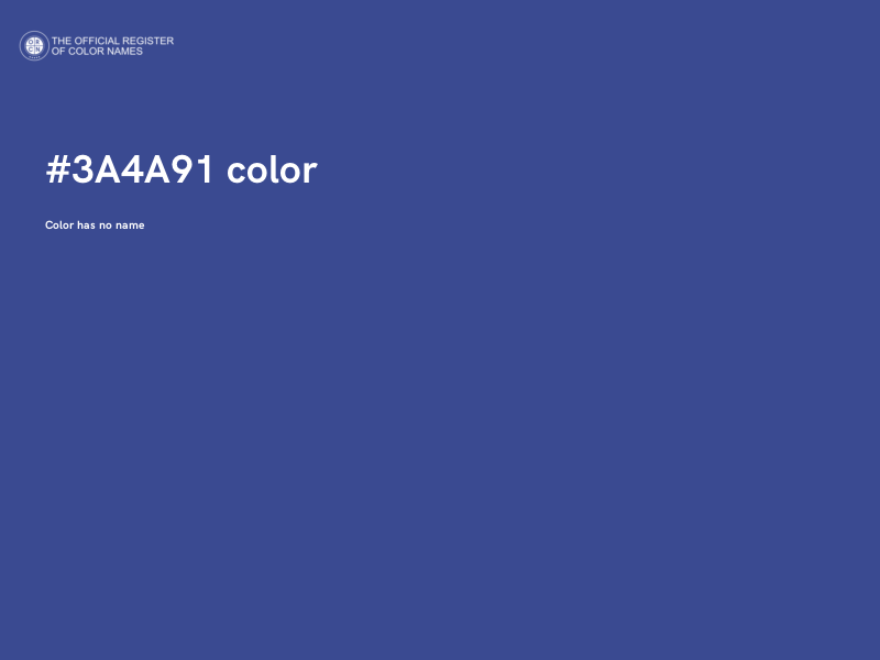 #3A4A91 color image