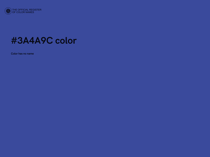 #3A4A9C color image