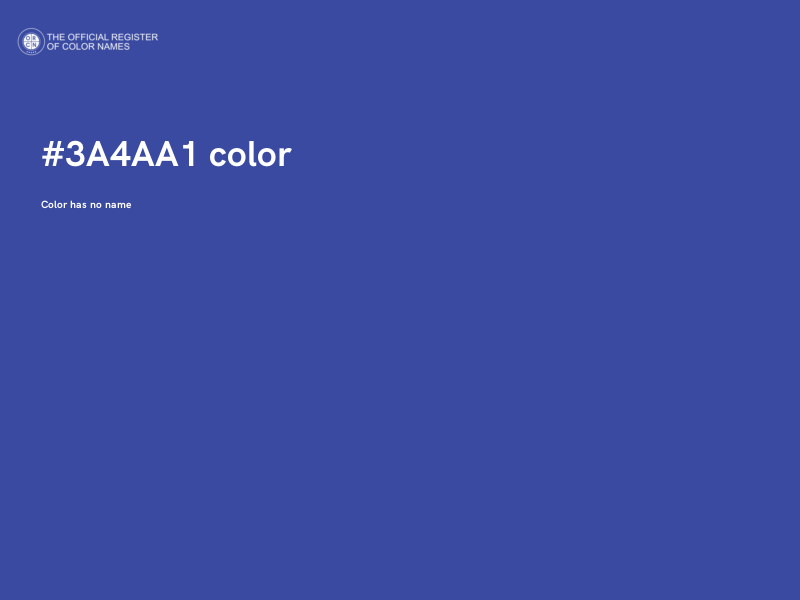 #3A4AA1 color image