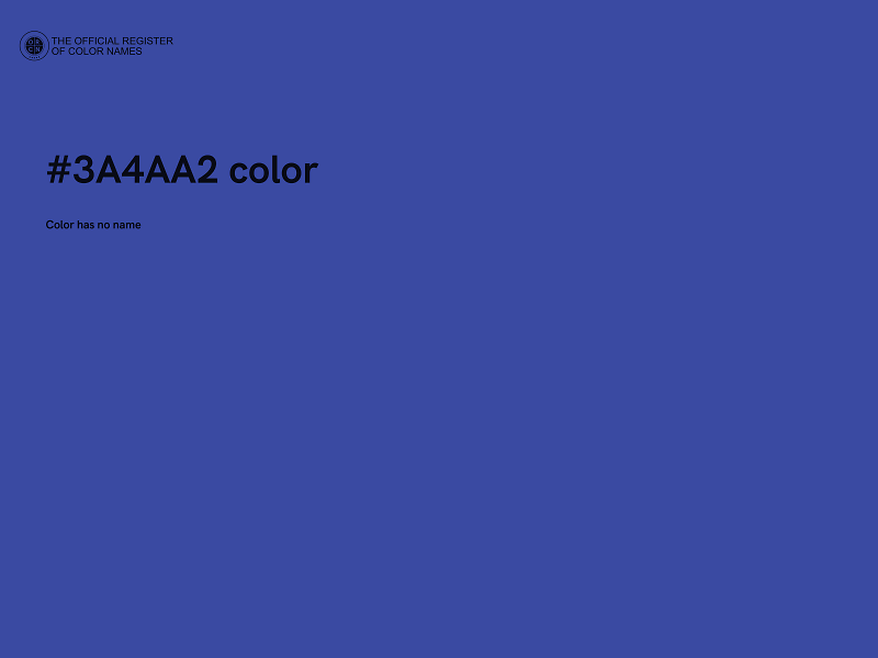 #3A4AA2 color image