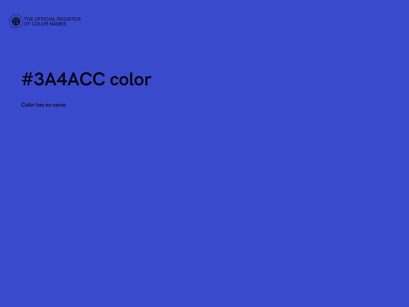 #3A4ACC color image