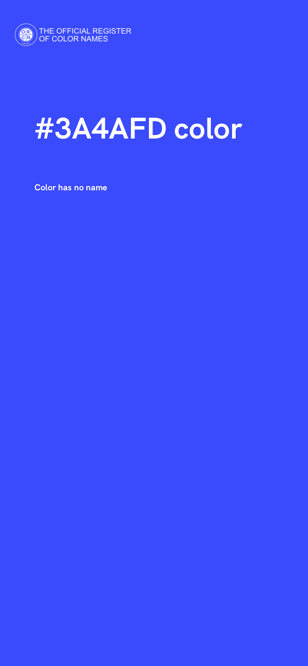#3A4AFD color image