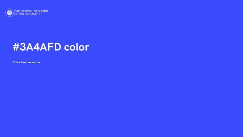 #3A4AFD color image