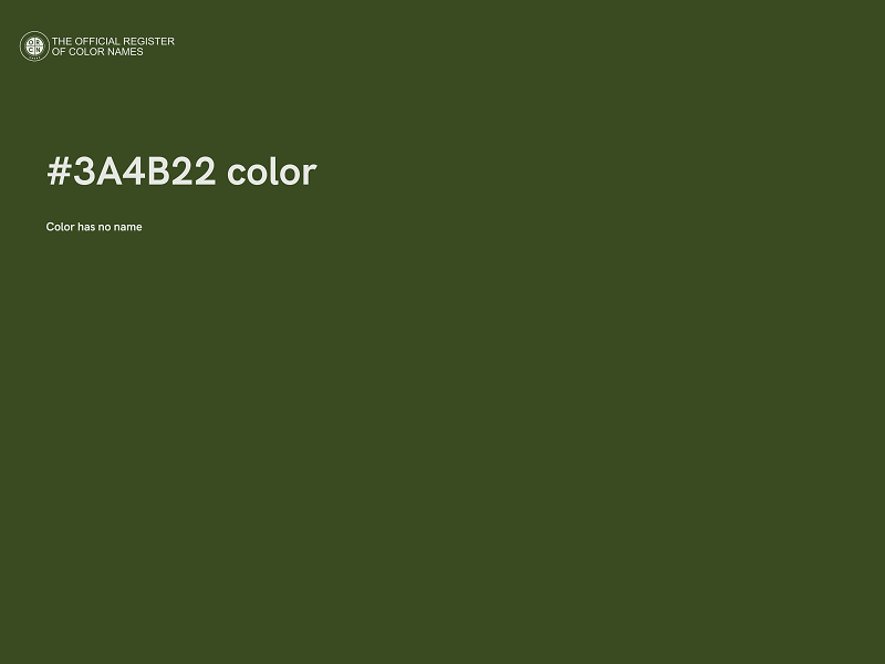 #3A4B22 color image
