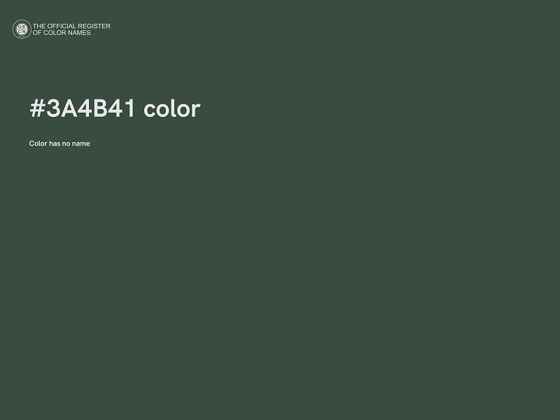 #3A4B41 color image