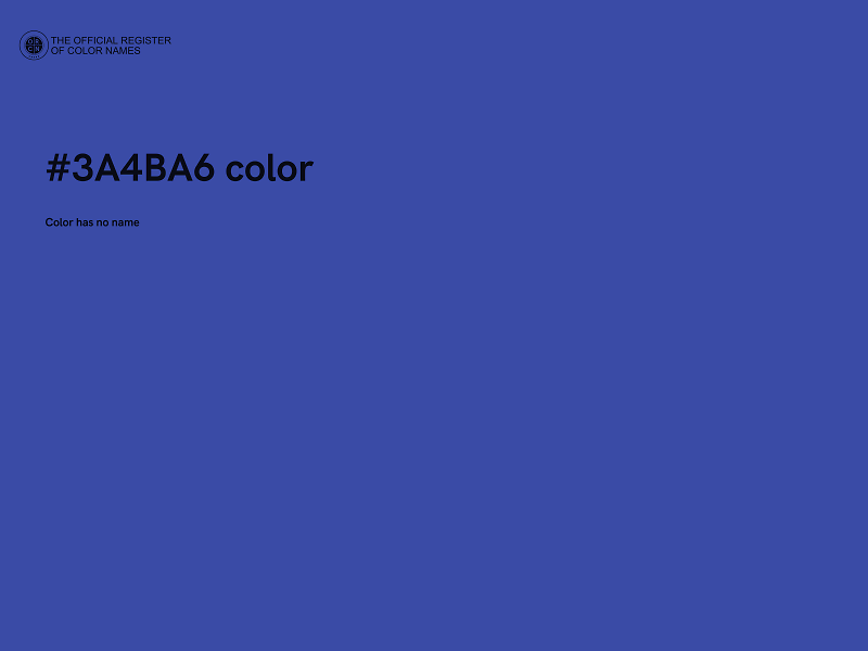 #3A4BA6 color image