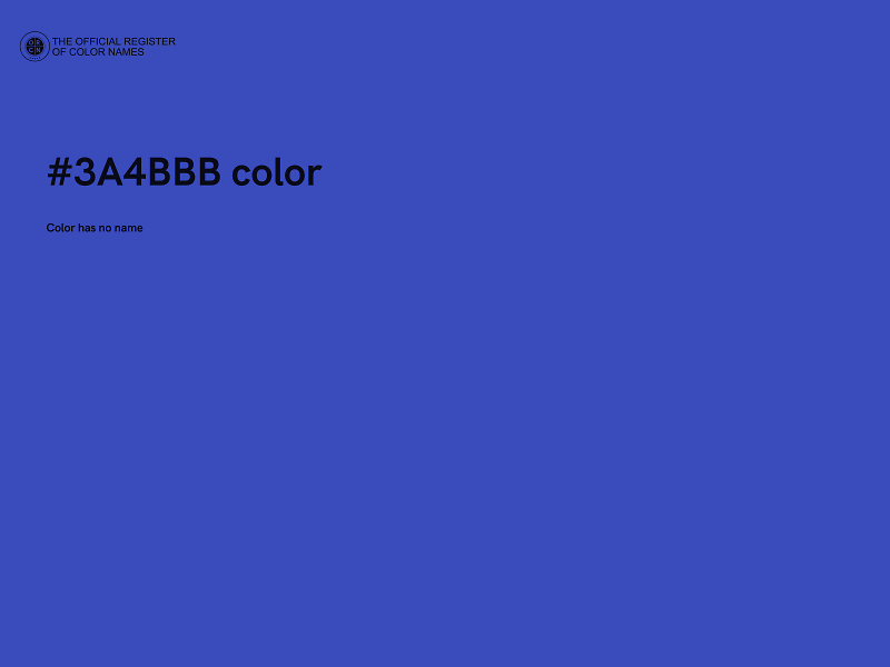 #3A4BBB color image