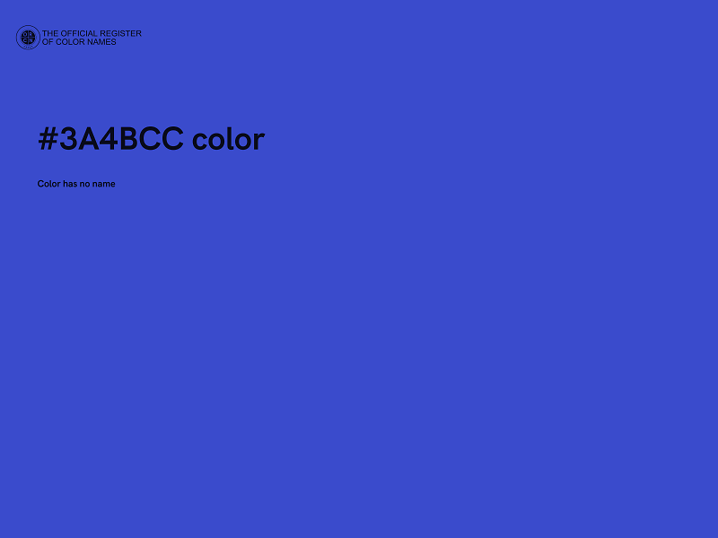 #3A4BCC color image