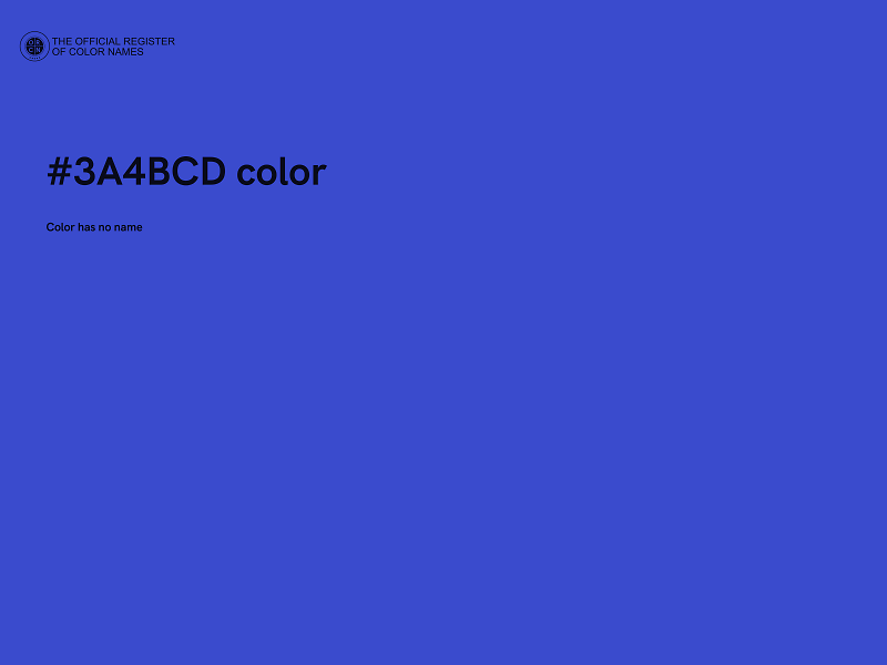 #3A4BCD color image
