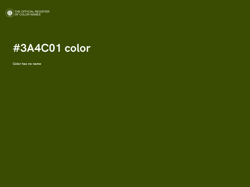 #3A4C01 color image