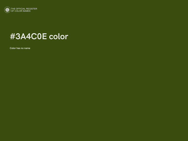 #3A4C0E color image