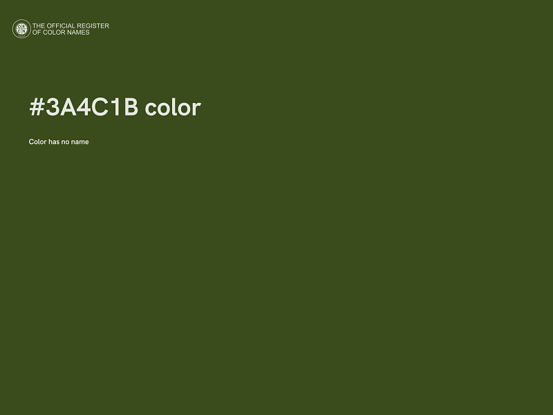 #3A4C1B color image