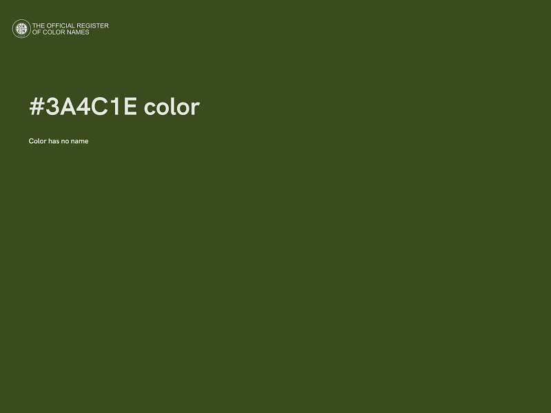 #3A4C1E color image