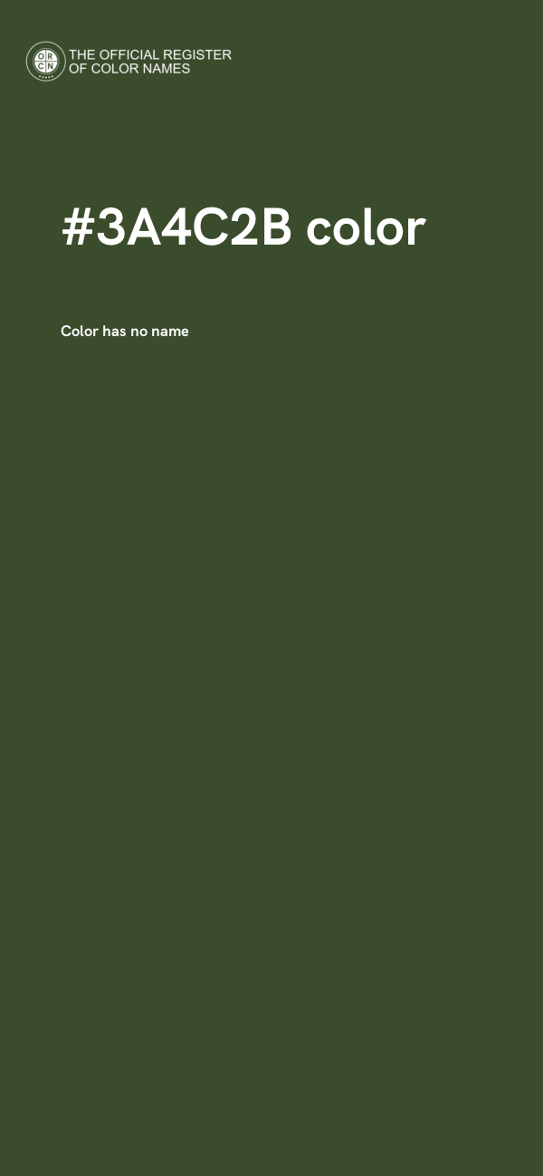 #3A4C2B color image