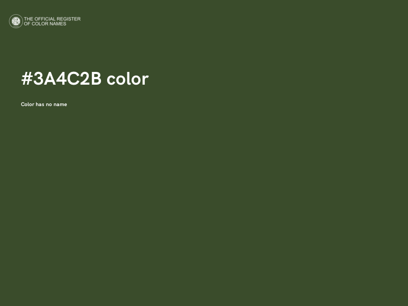 #3A4C2B color image