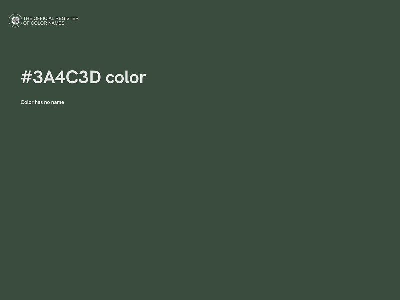 #3A4C3D color image