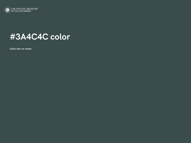 #3A4C4C color image
