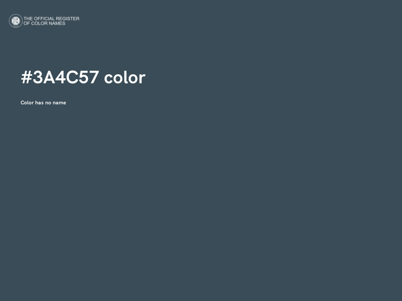 #3A4C57 color image