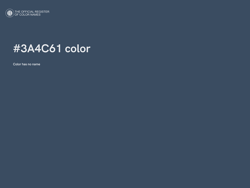 #3A4C61 color image
