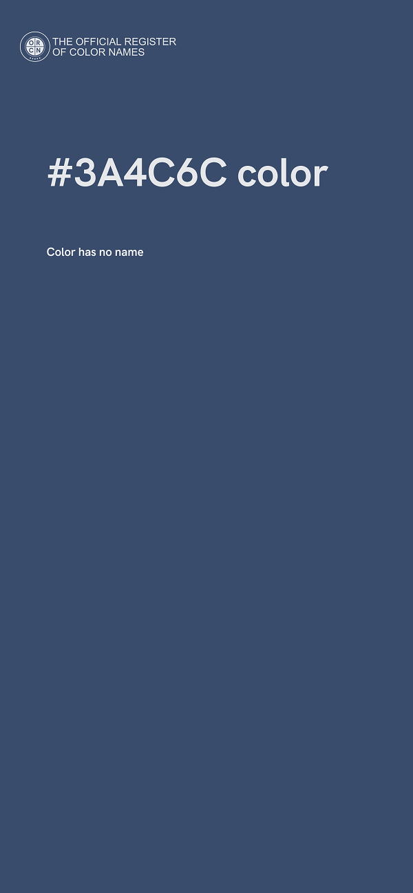 #3A4C6C color image
