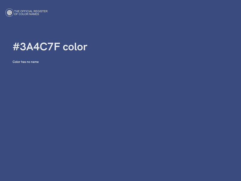 #3A4C7F color image