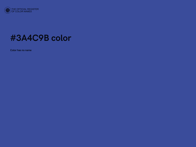 #3A4C9B color image