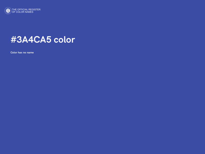 #3A4CA5 color image