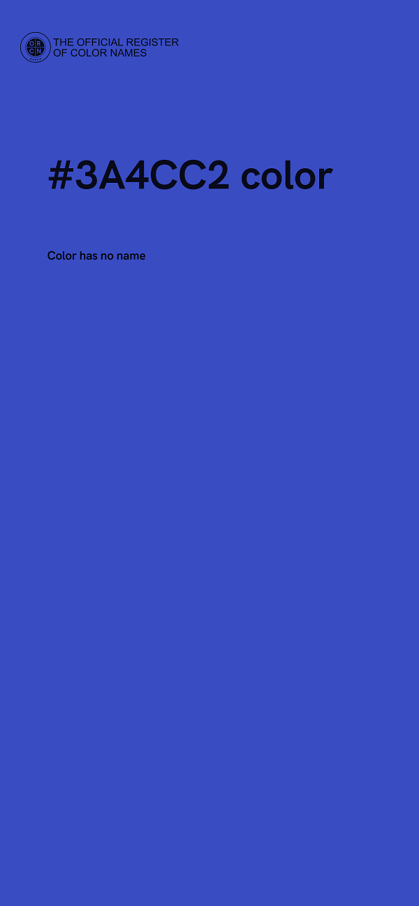 #3A4CC2 color image