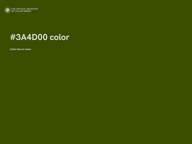 #3A4D00 color image