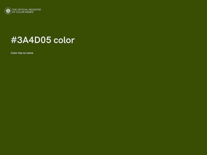 #3A4D05 color image