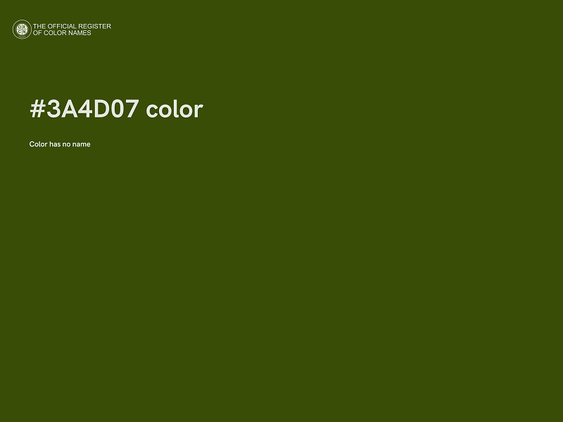 #3A4D07 color image